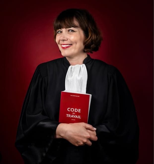 Michaele Beauer in her robe